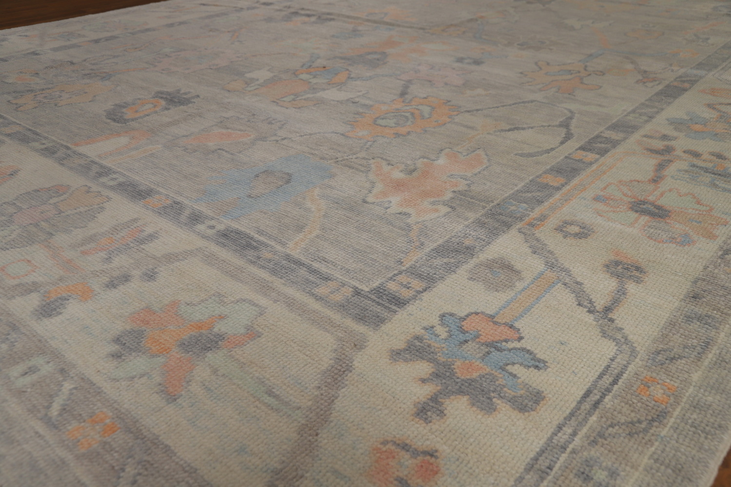 Vegetable Dye Oushak Turkish Area Rug 9x13
