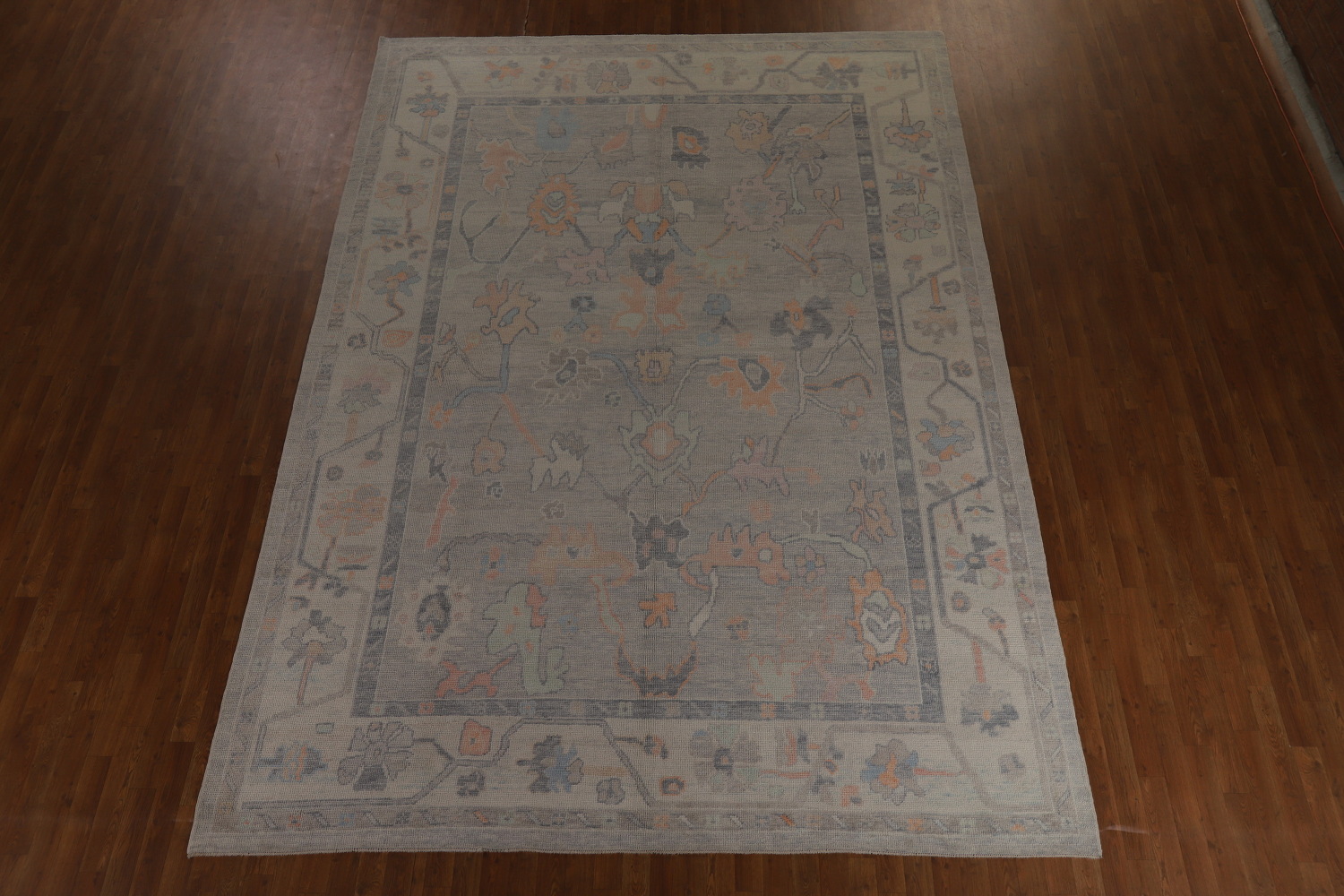 Vegetable Dye Oushak Turkish Area Rug 9x13