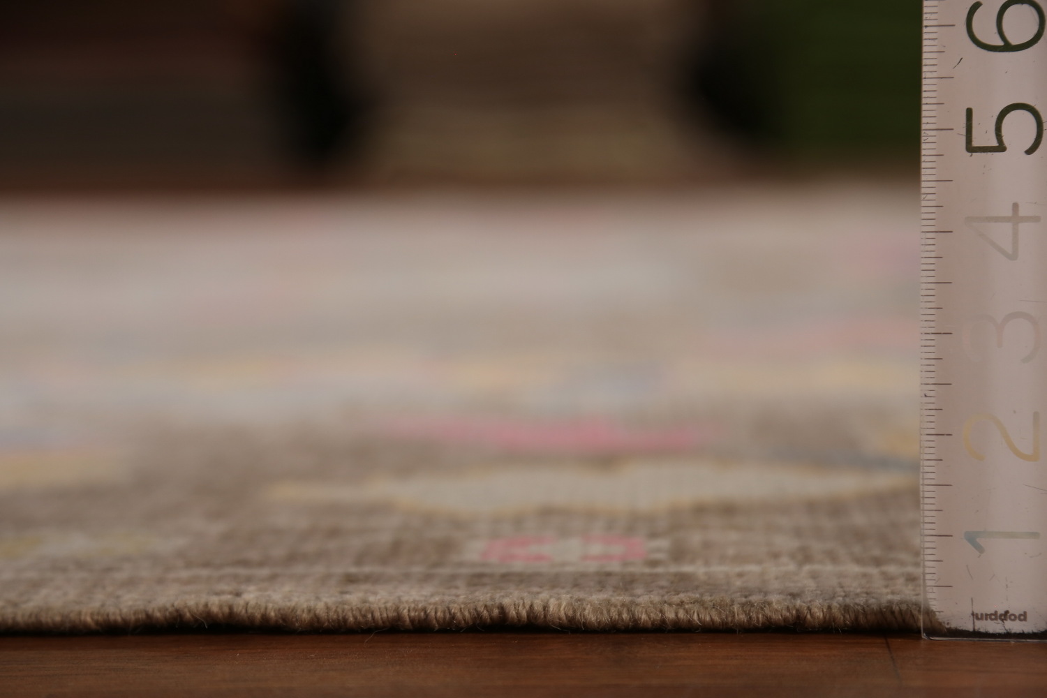 Vegetable Dye Brown Oushak Turkish Area Rug 9x13