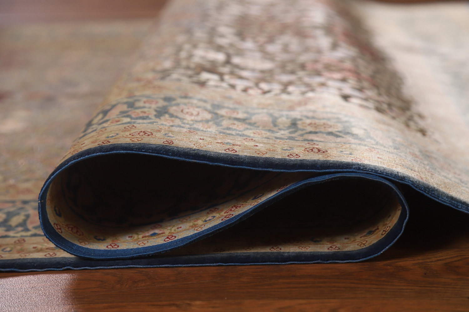 Pre-1900 Antique Silk/ Silver Qum Vegetable Dye Persian Rug 4x6