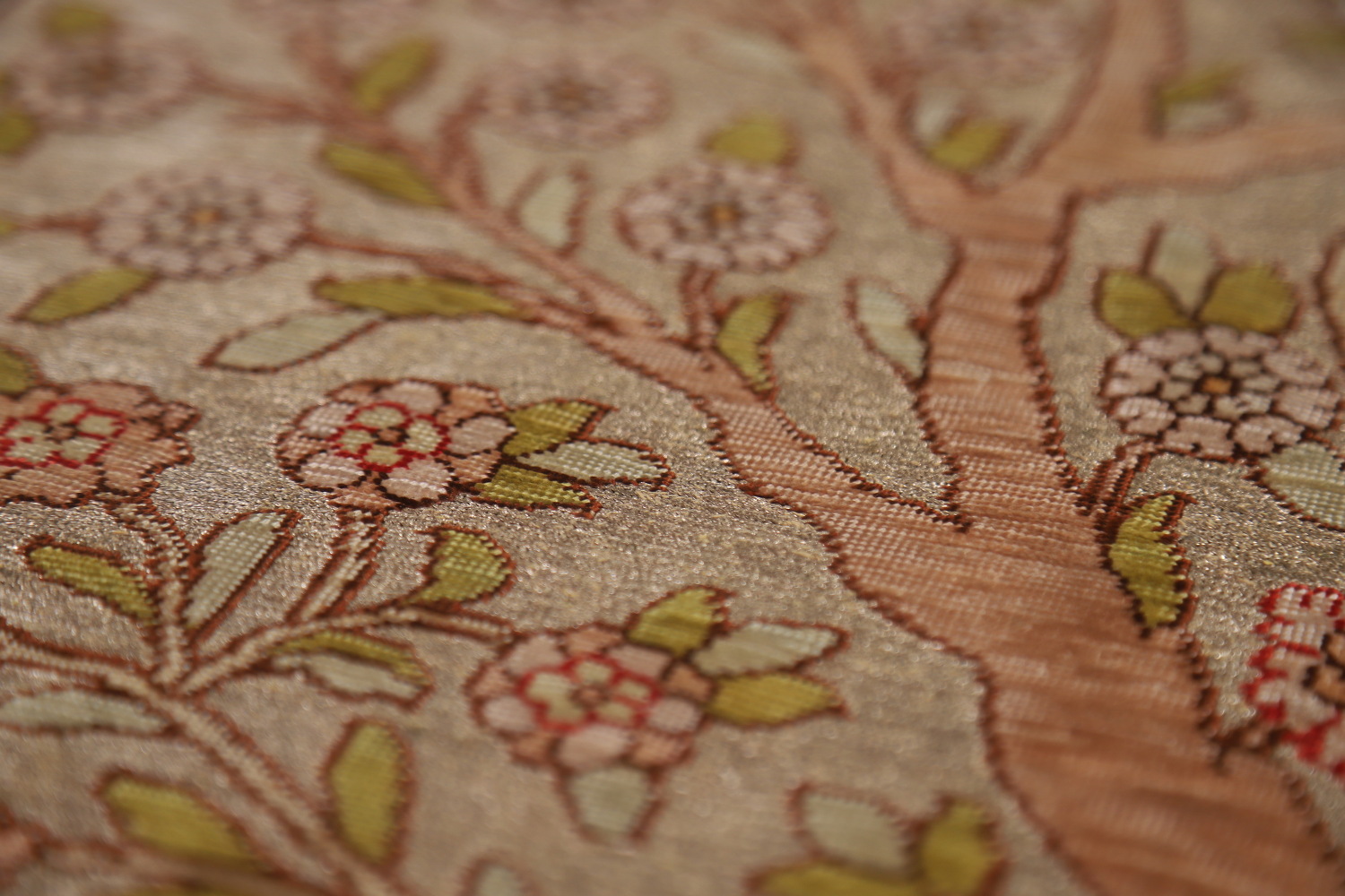 Antique Signed Vegetable Dye Silk/ Silver Hereke Persian Rug 3x5