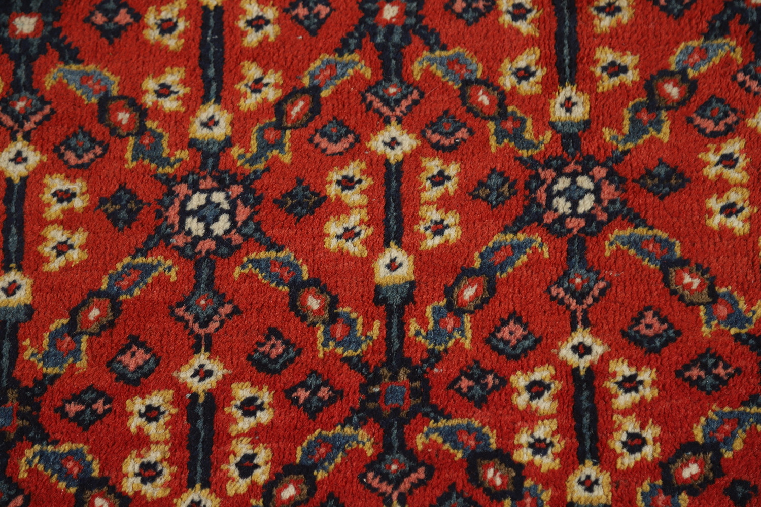 Antique Vegetable Dye Sultanabad Persian Area Rug 9x12