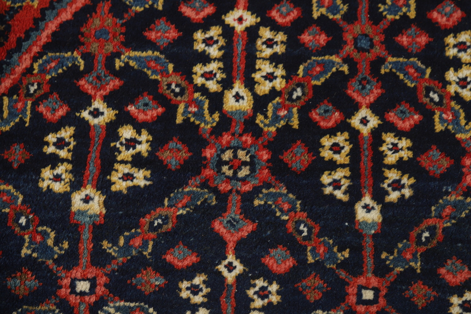 Antique Vegetable Dye Sultanabad Persian Area Rug 9x12