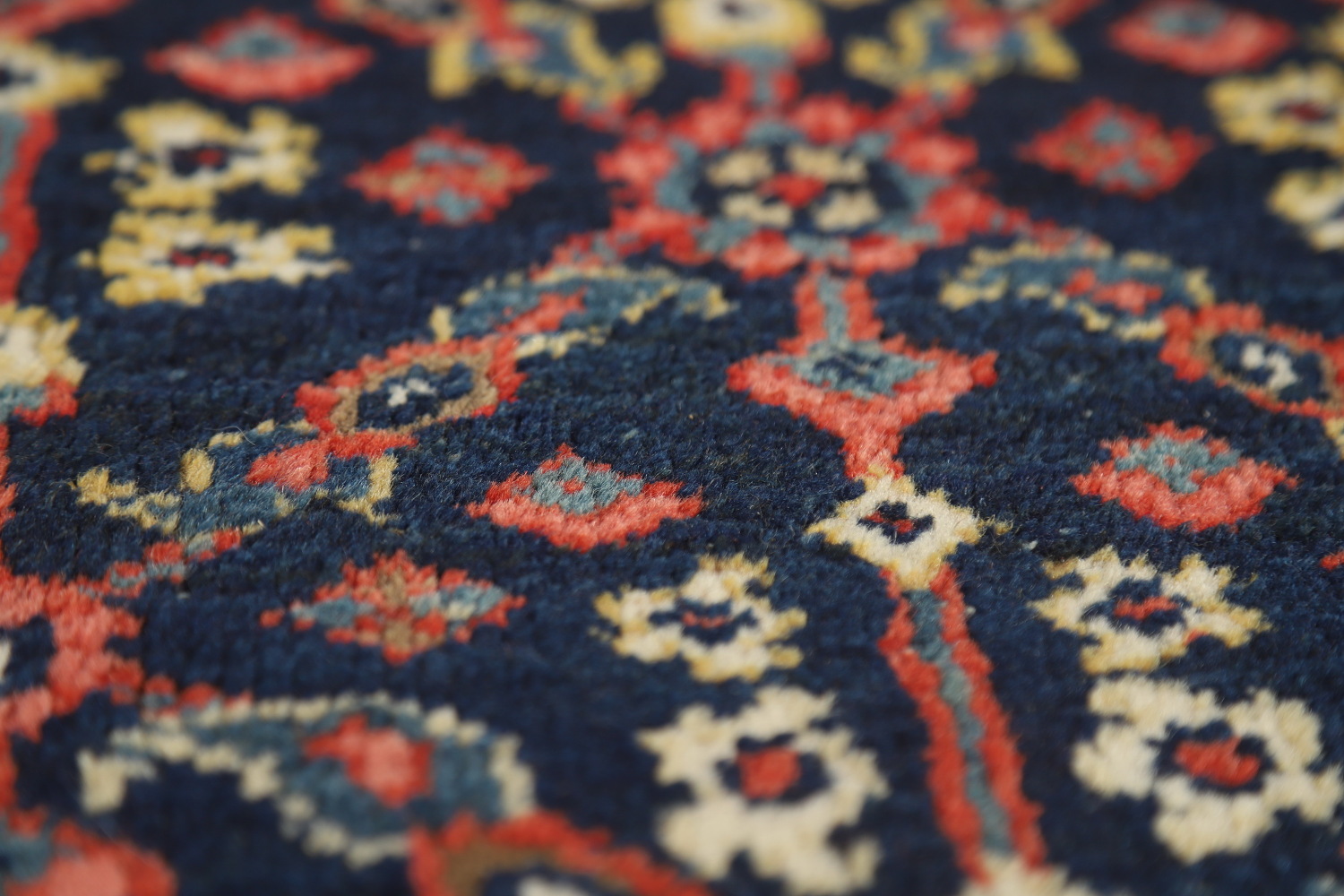 Antique Vegetable Dye Sultanabad Persian Area Rug 9x12