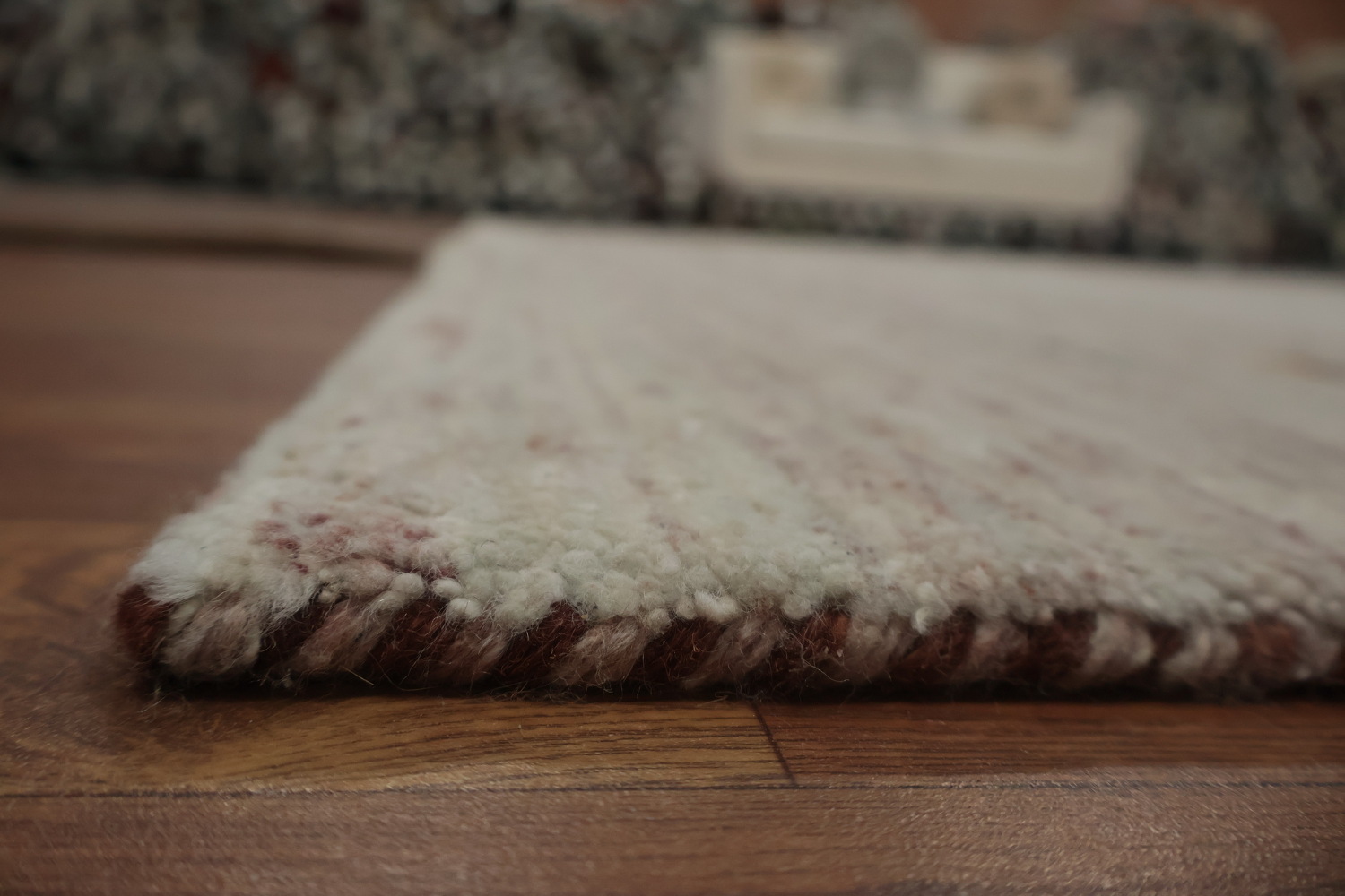 Handmade Gabbeh Indian Area Rug 9x11 with Motifs for Elegant Style