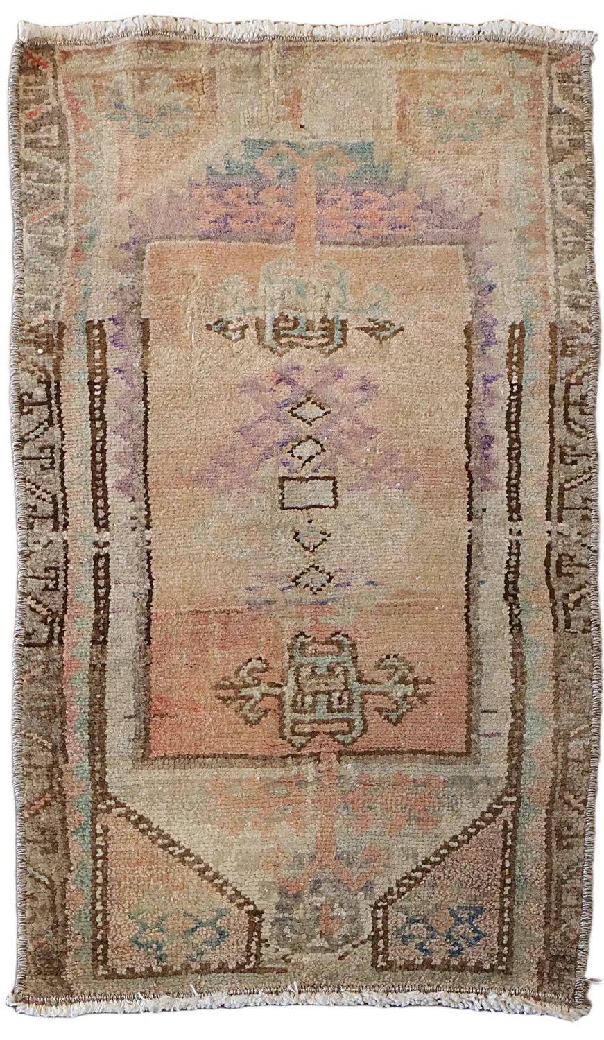 Antique Look Anatolian Oriental Accent Rug 1x2