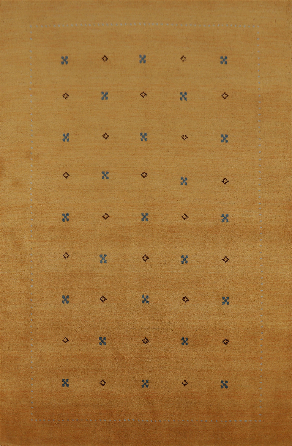 Gabbeh Gold Rugs Handmade Gold Wool Gabbeh Indian Rug 5x6
