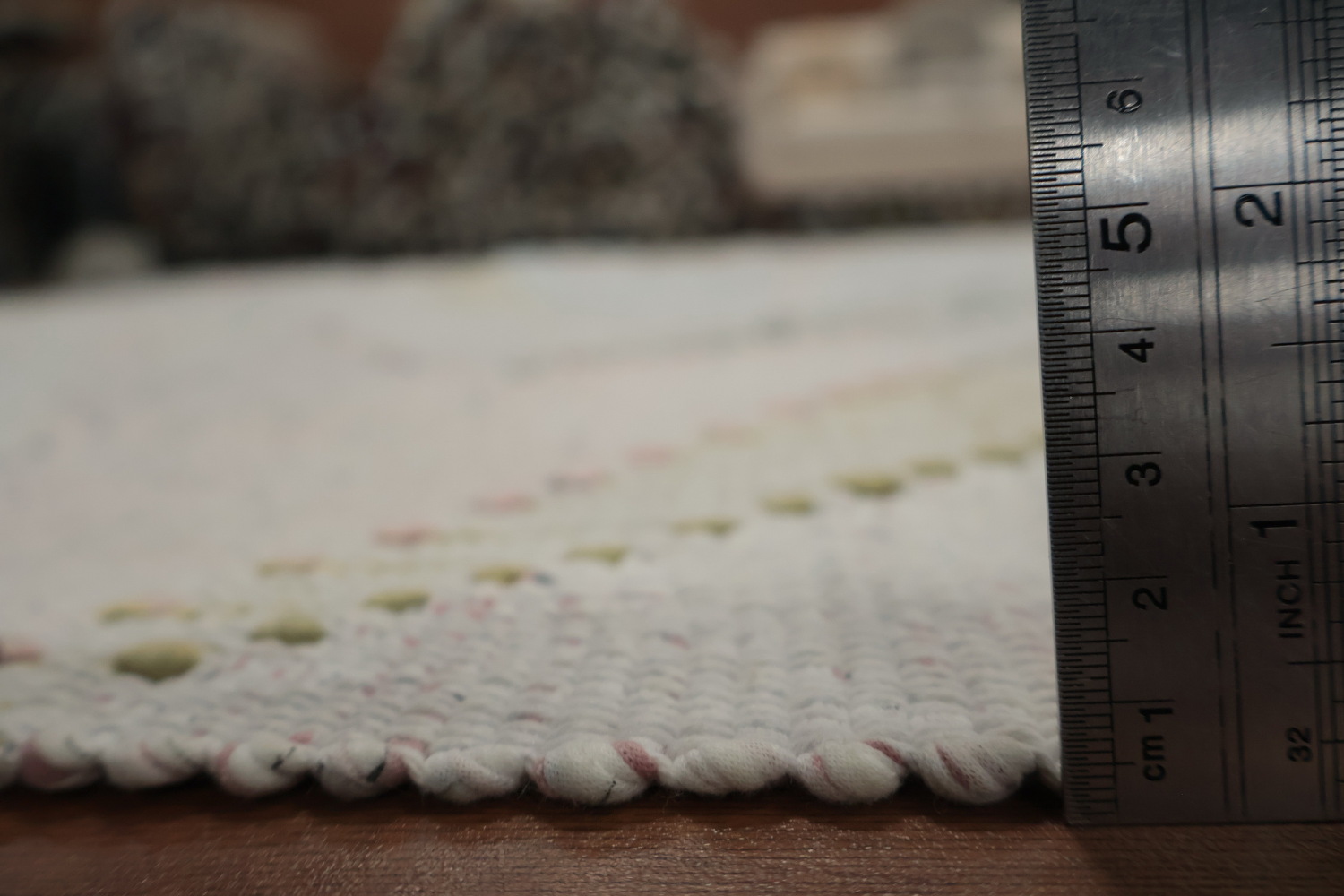 Pastel Chevron Pattern Kilim Area Rug 10x13 for Modern Home Decor