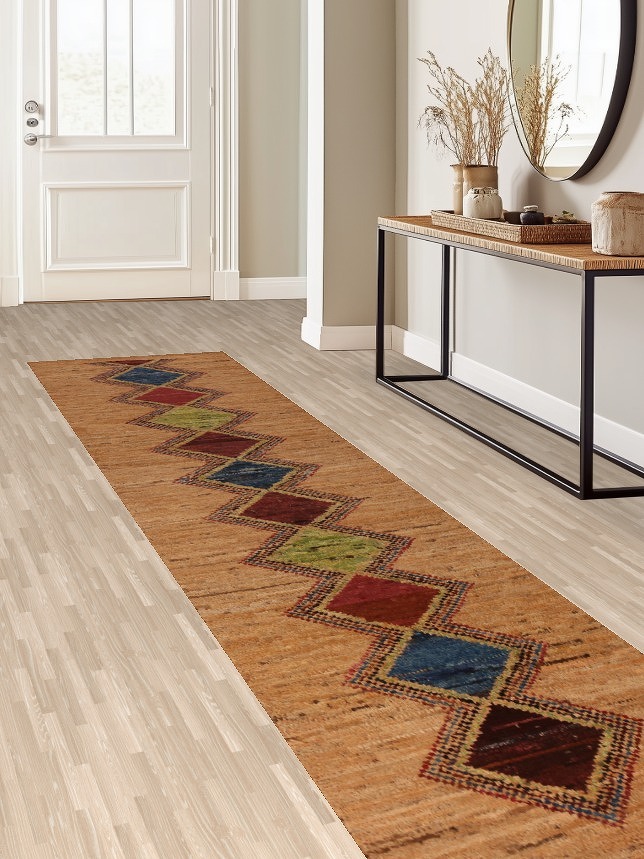 Handmade Moroccan Oriental Runner Rug 3x13