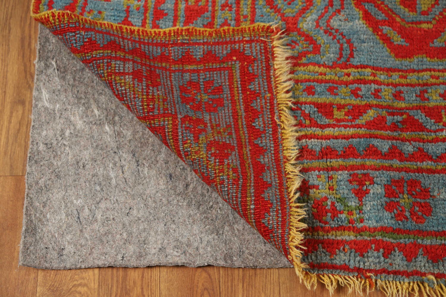 Pre-1900 Antique Vegetable Dye Oushak Turkish Area Rug 7x10