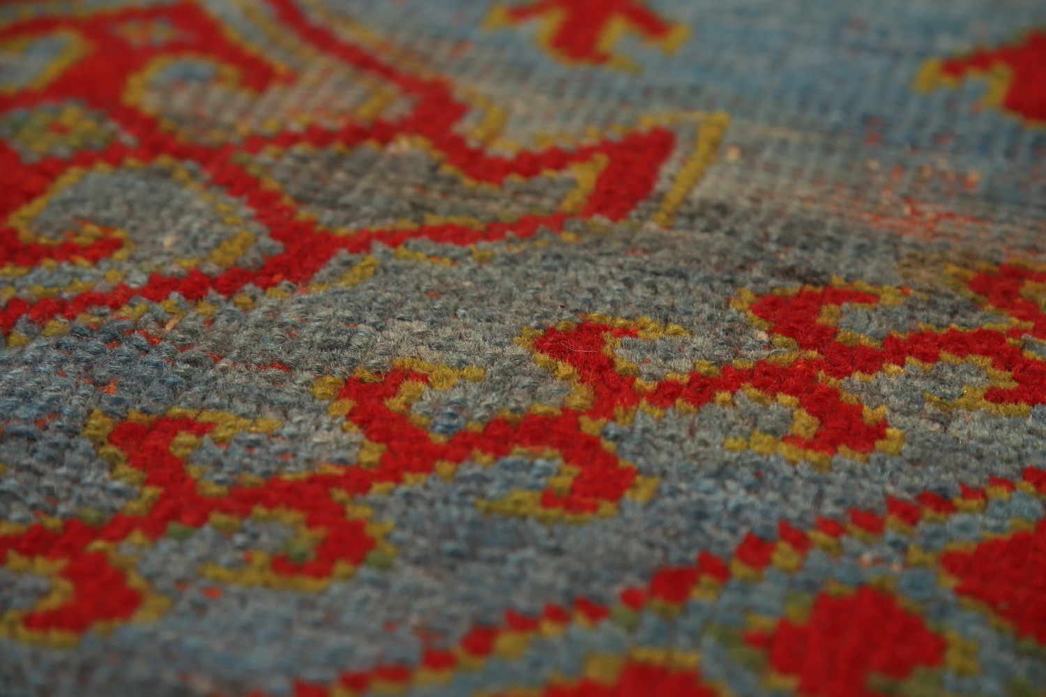 Pre-1900 Antique Vegetable Dye Oushak Turkish Area Rug 7x10