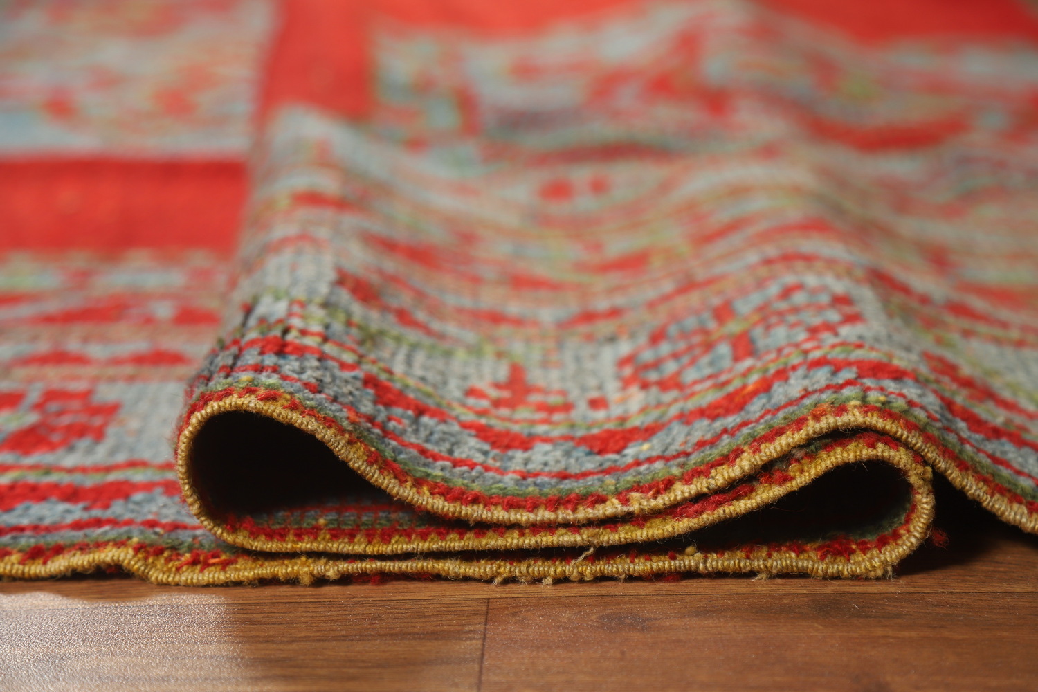 Pre-1900 Antique Vegetable Dye Oushak Turkish Area Rug 7x10