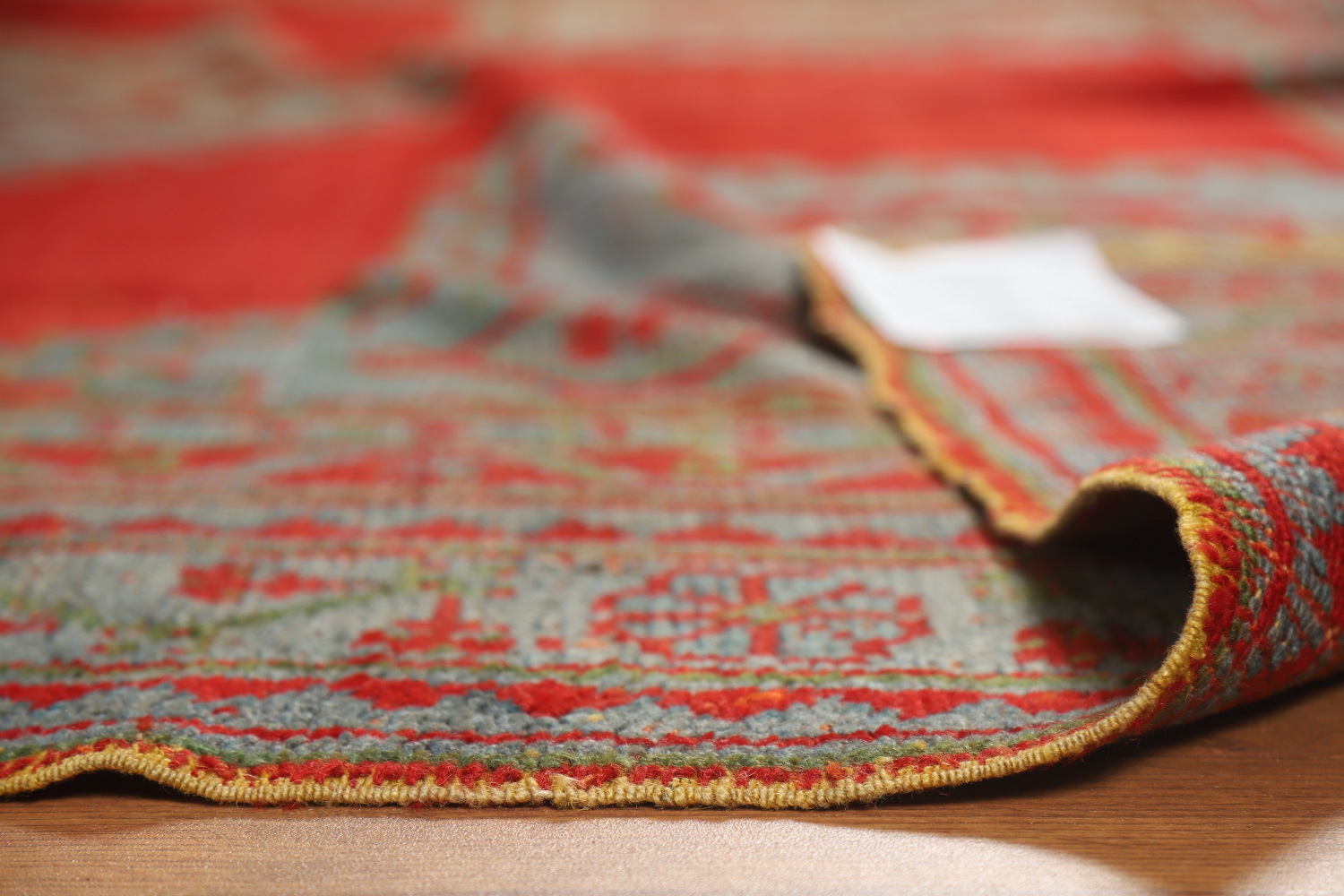 Pre-1900 Antique Vegetable Dye Oushak Turkish Area Rug 7x10
