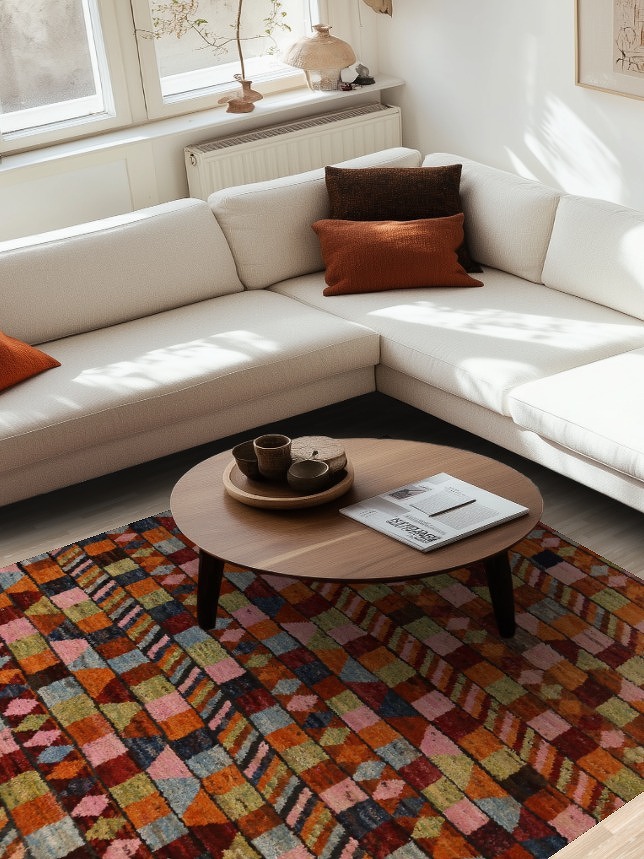 Geometric Moroccan Oriental Area Rug 6x9