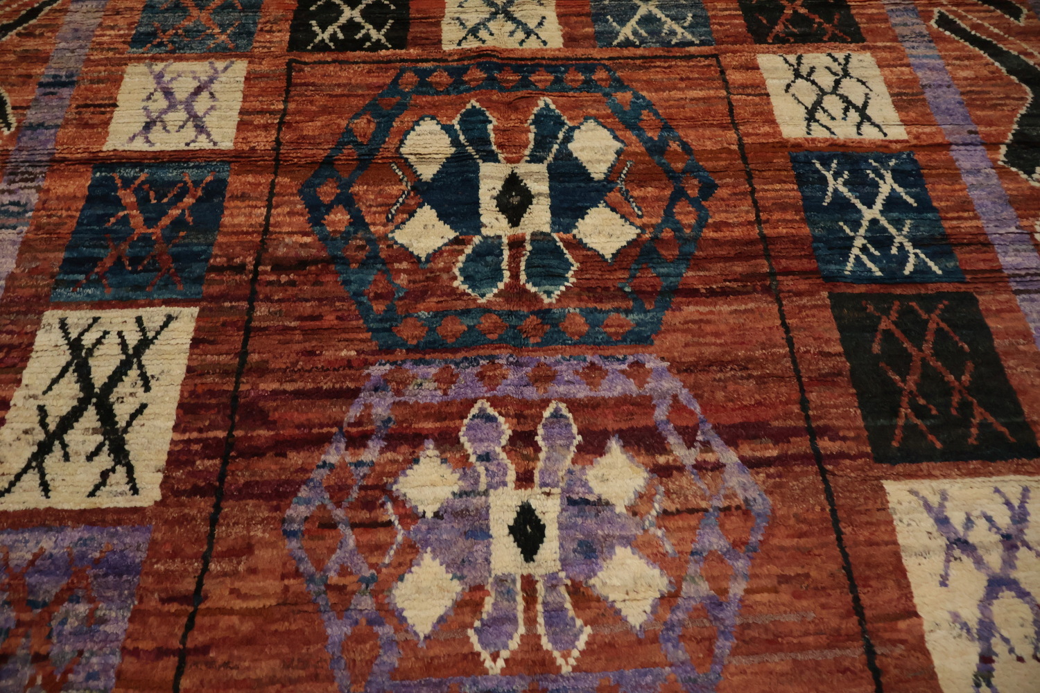 Bohemian Moroccan Area Rug 9x10 for a Cozy and Artistic Home Interior