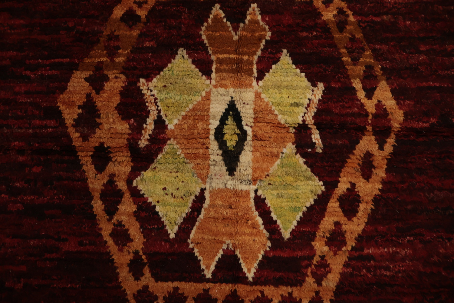 Red Geometric Moroccan Oriental Area Rug 9x10