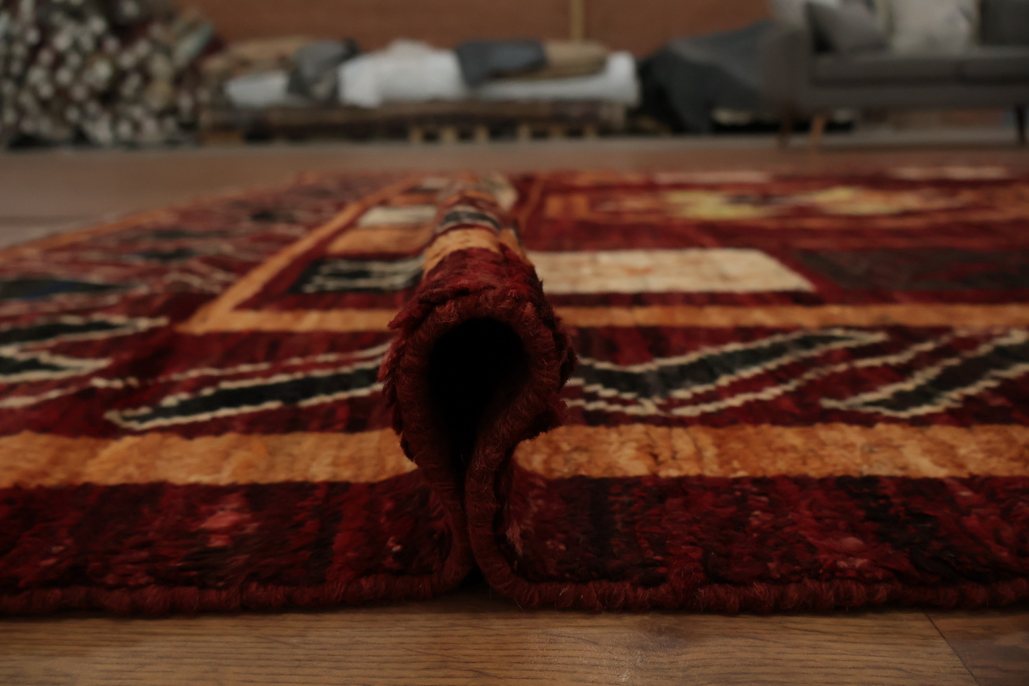 Red Geometric Moroccan Oriental Area Rug 9x10