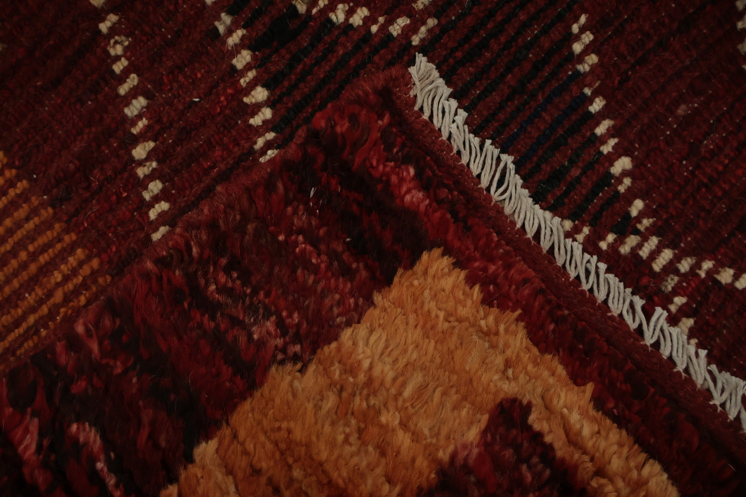 Red Geometric Moroccan Oriental Area Rug 9x10