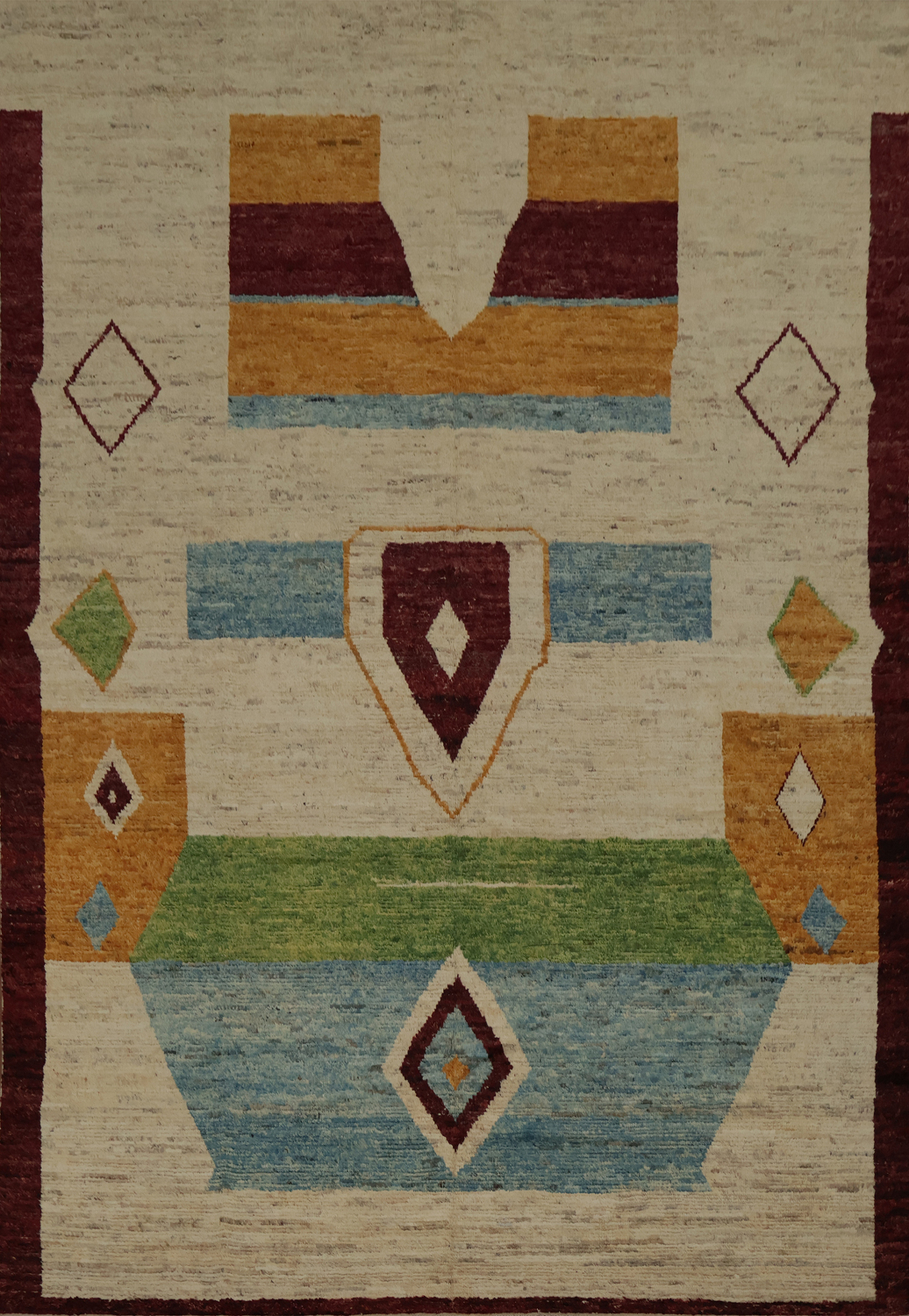 Bold Tribes Statement Moroccan Large Rug 10x14 in Vibrant Geometrics