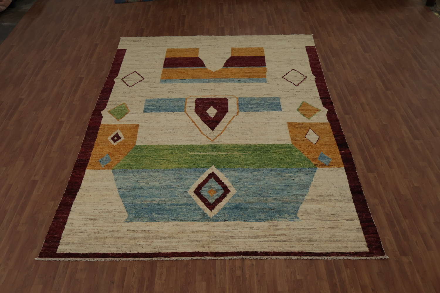 Bold Tribes Statement Moroccan Large Rug 10x14 in Vibrant Geometrics