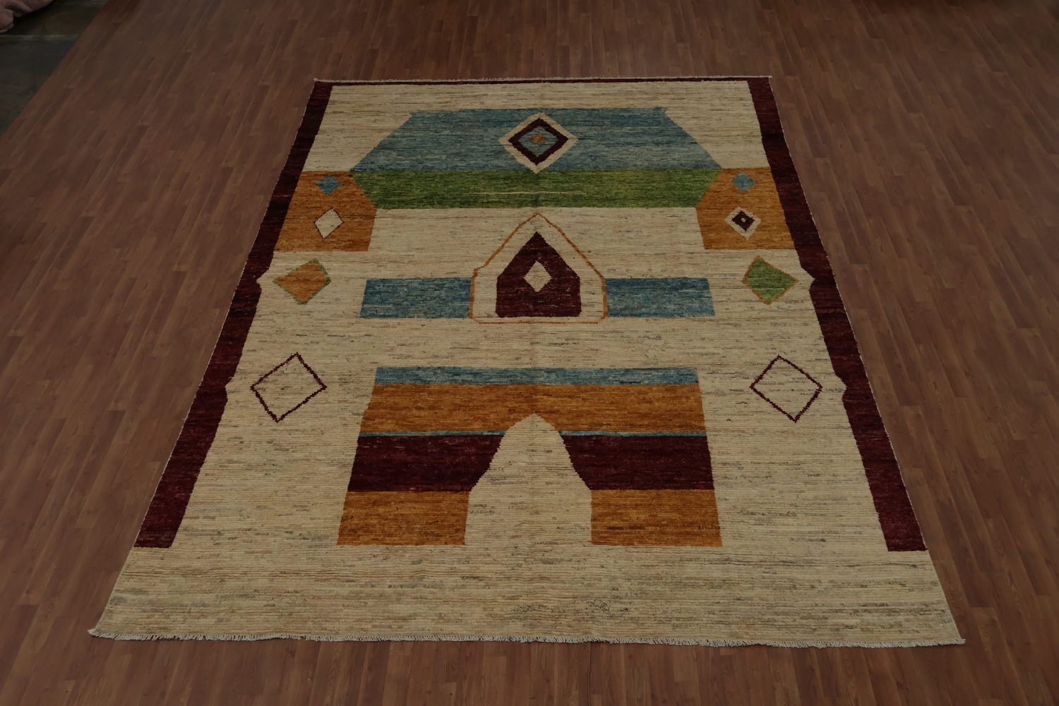 Bold Tribes Statement Moroccan Large Rug 10x14 in Vibrant Geometrics