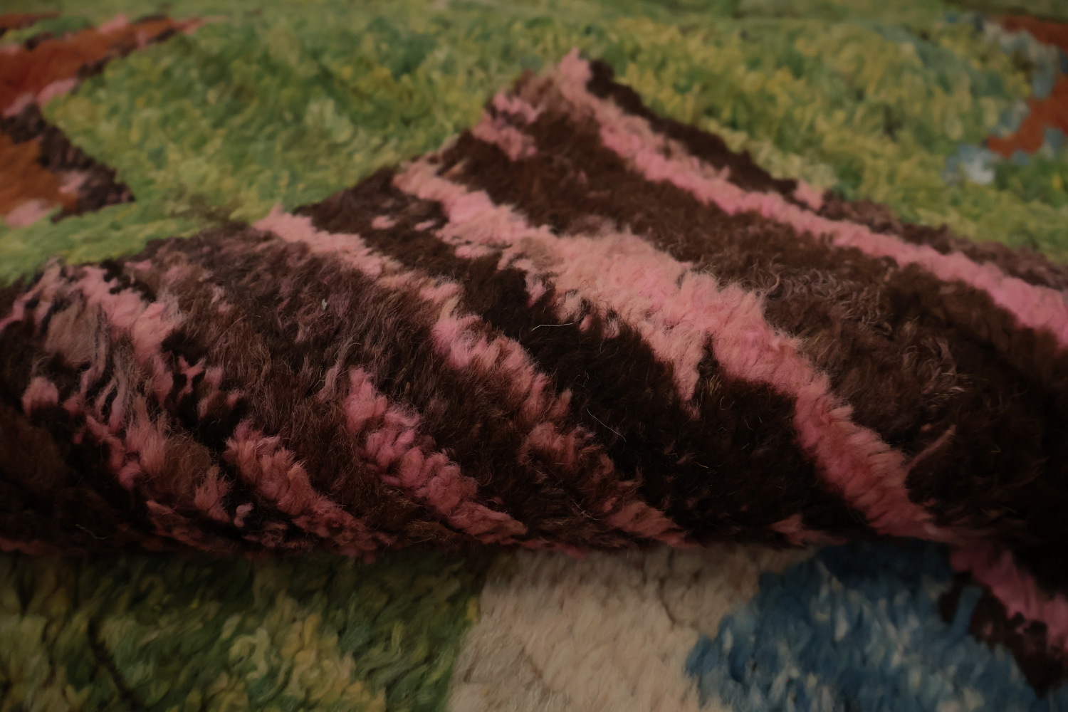 Pink Geometric Moroccan Oriental Area Rug 9x12