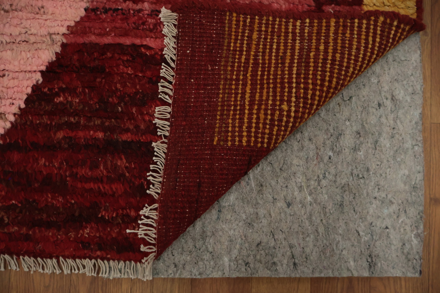Unique Geometric and Warm Moroccan Large Area Rug 9x12
