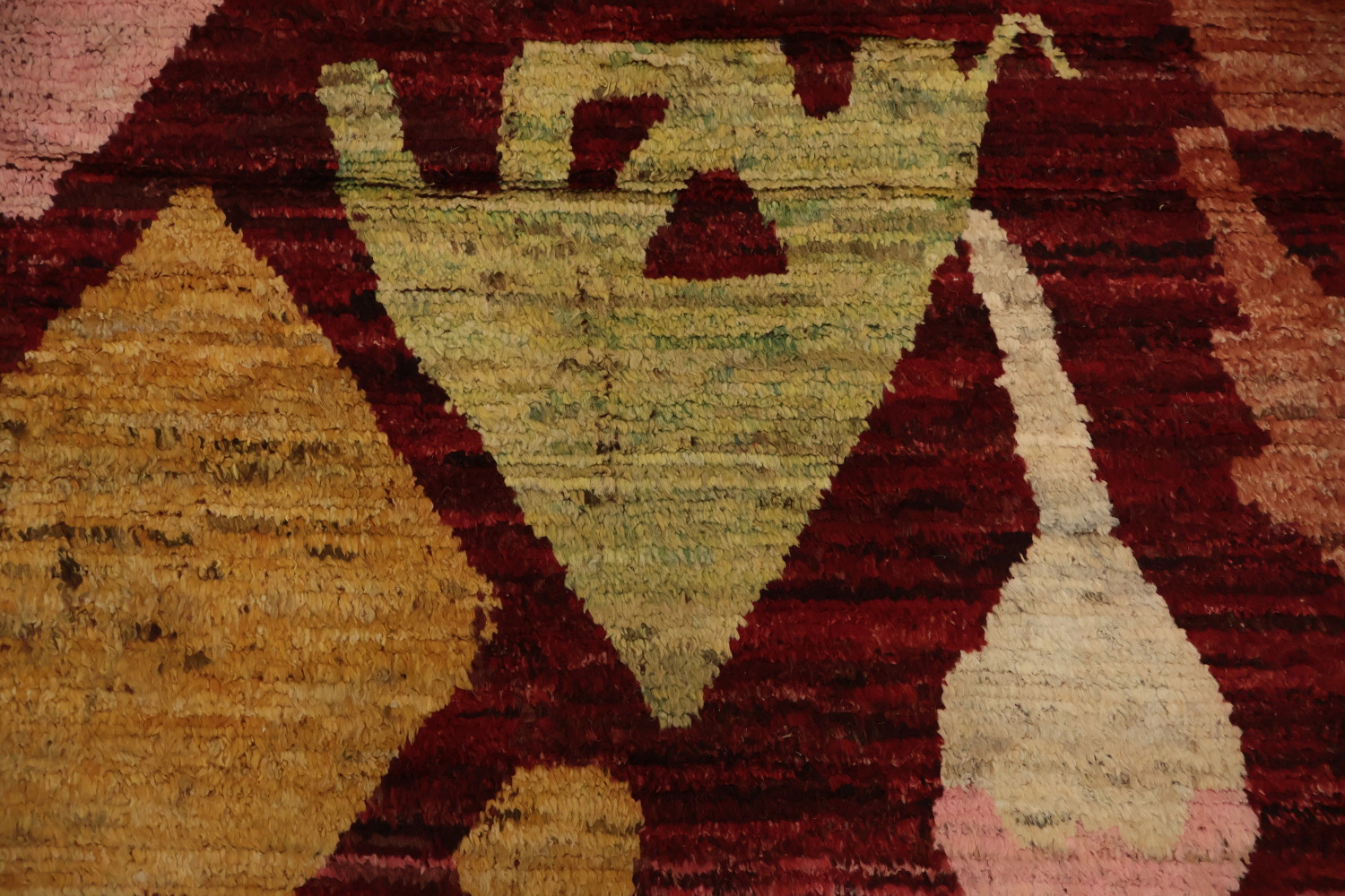 Unique Geometric and Warm Moroccan Large Area Rug 9x12