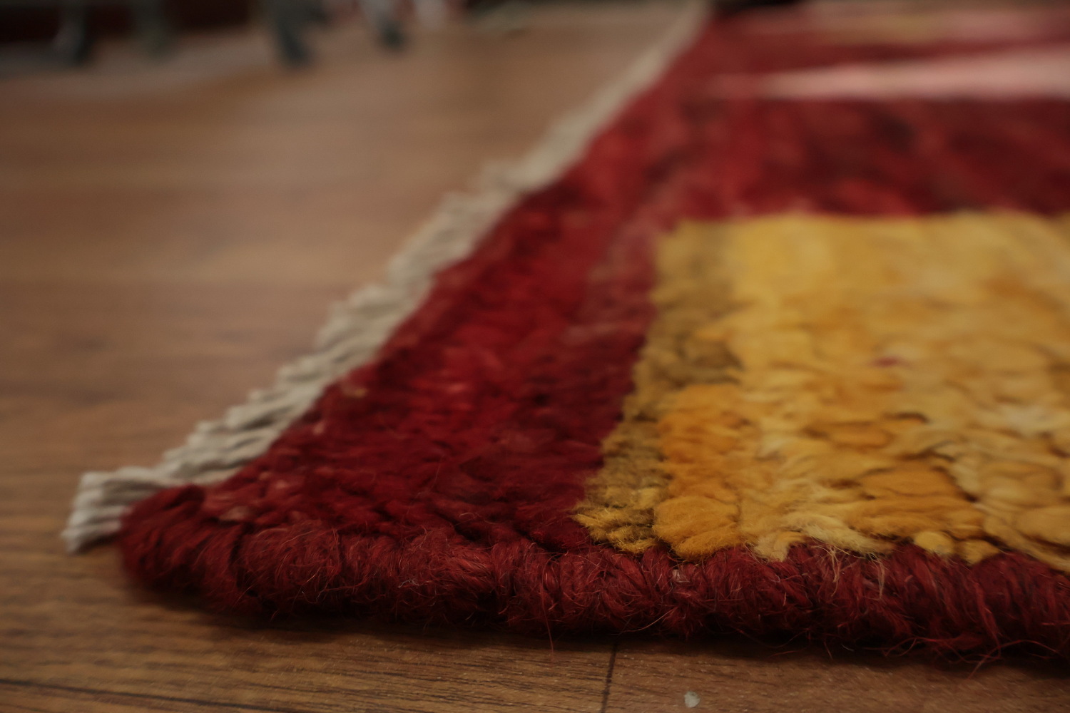 Unique Geometric and Warm Moroccan Large Area Rug 9x12