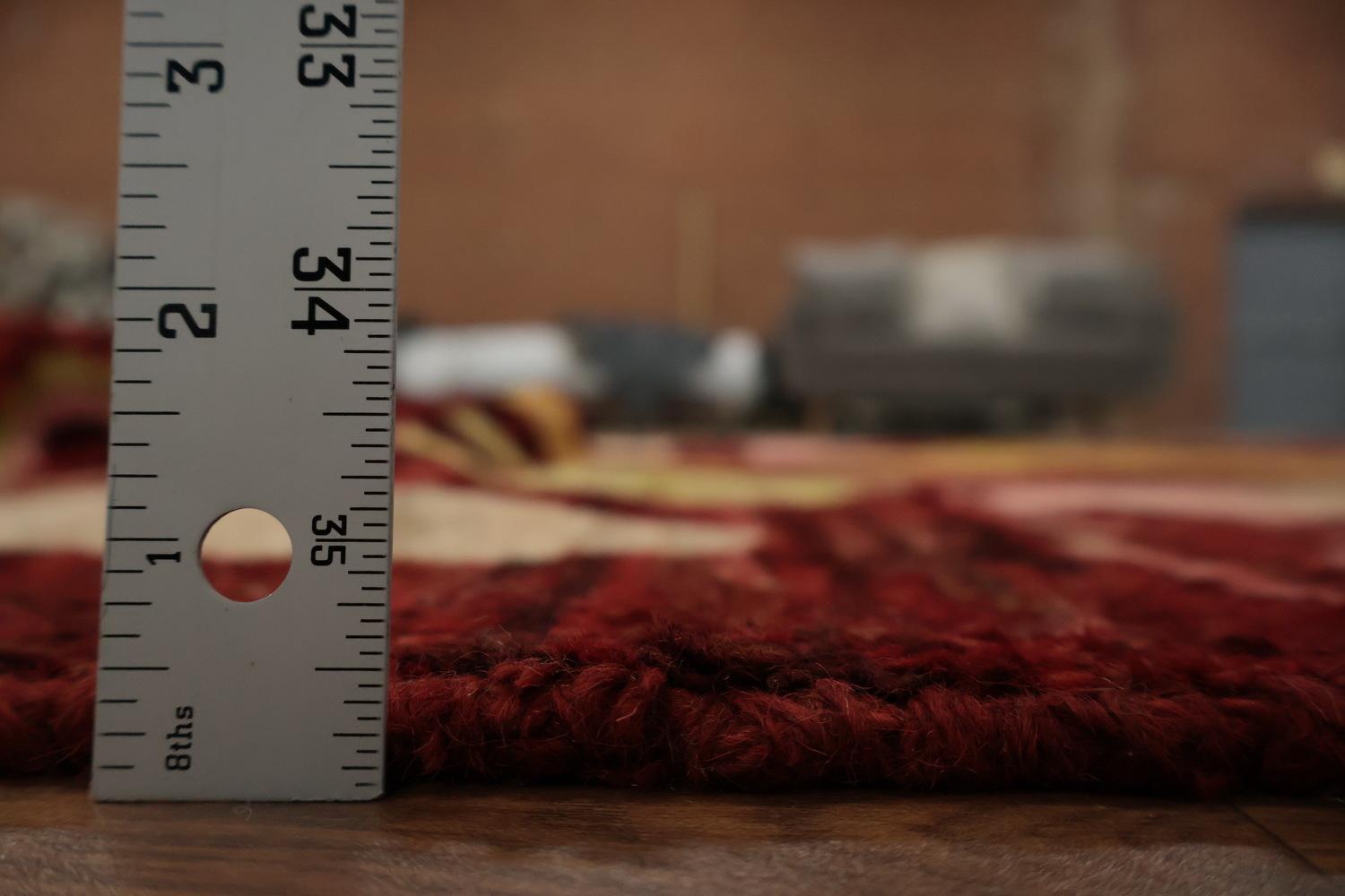 Unique Geometric and Warm Moroccan Large Area Rug 9x12