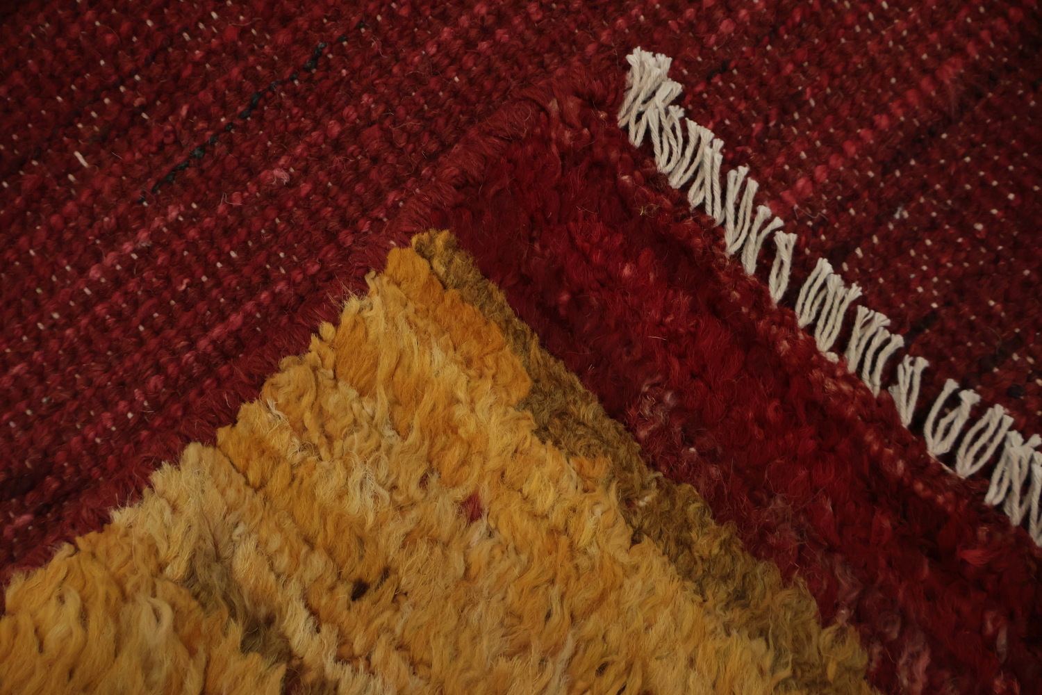 Unique Geometric and Warm Moroccan Large Area Rug 9x12