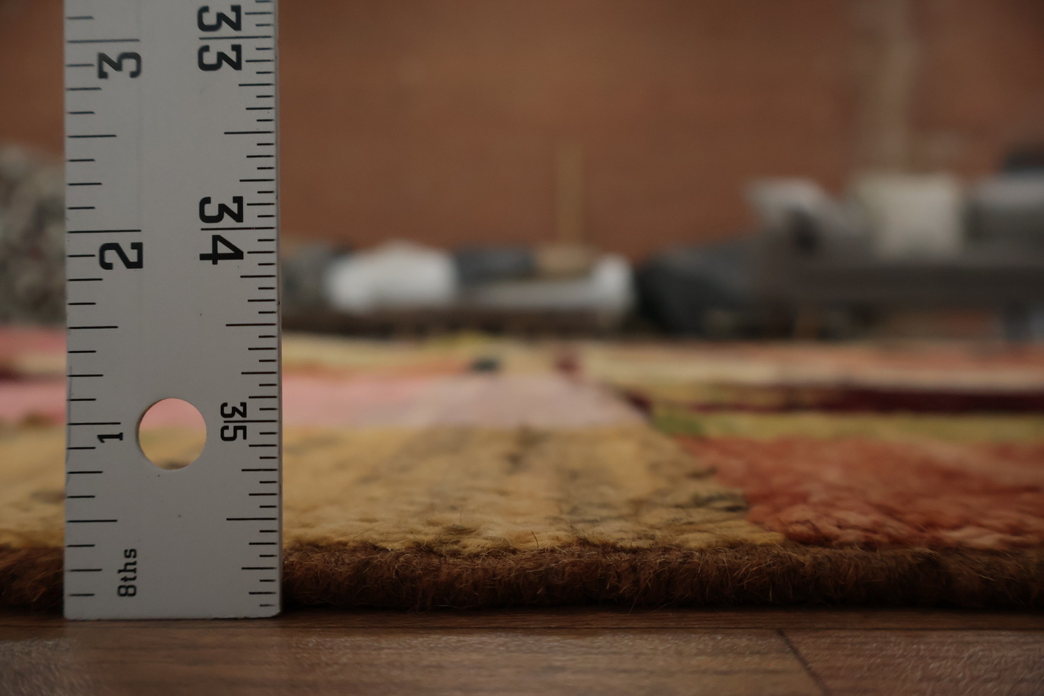 Modern Abstract Wool Moroccan Area Rug 7x10 with Earthy Hues
