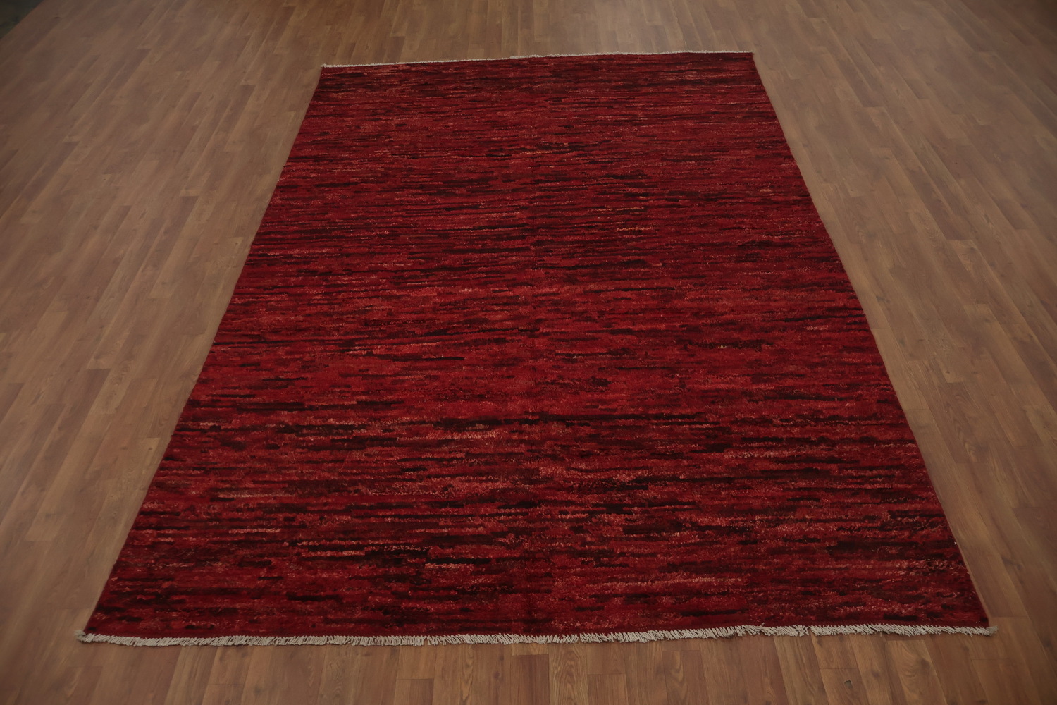 Red Wool Handmade Moroccan Oriental Area Rug 7x10