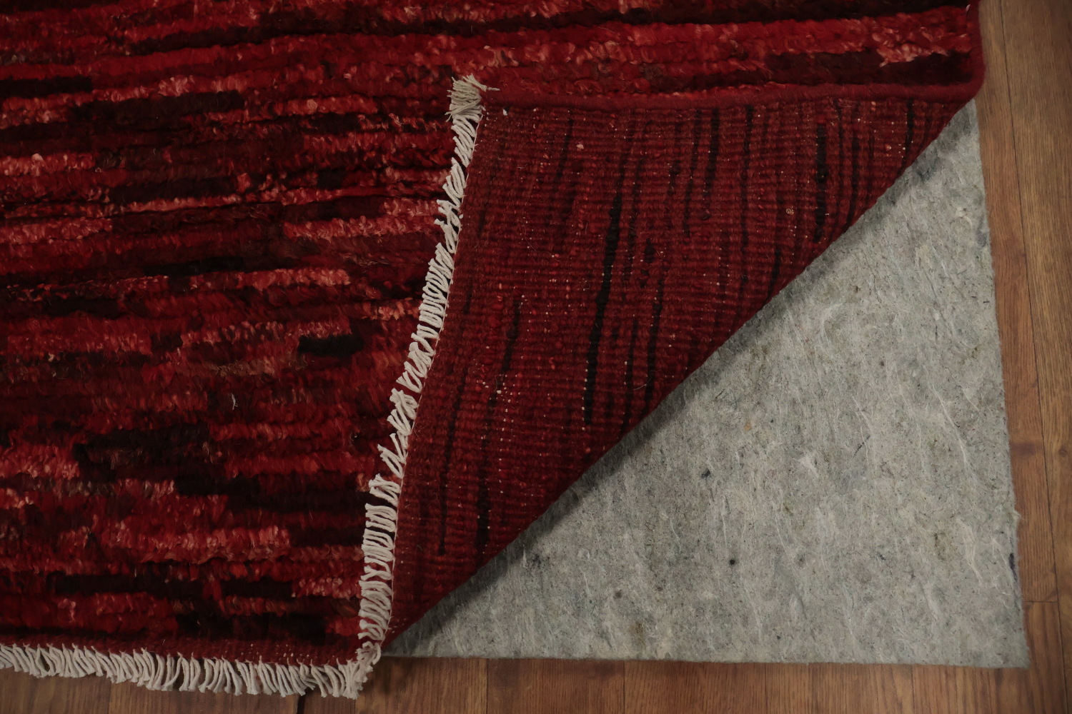 Red Wool Handmade Moroccan Oriental Area Rug 7x10