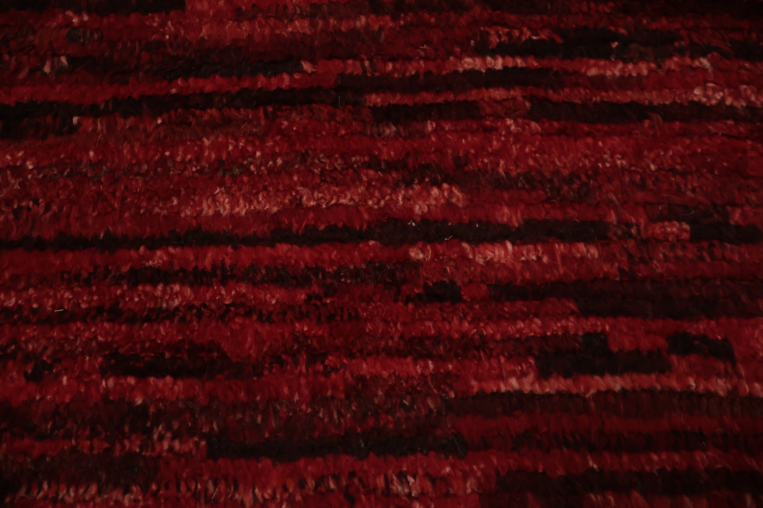 Red Wool Handmade Moroccan Oriental Area Rug 7x10
