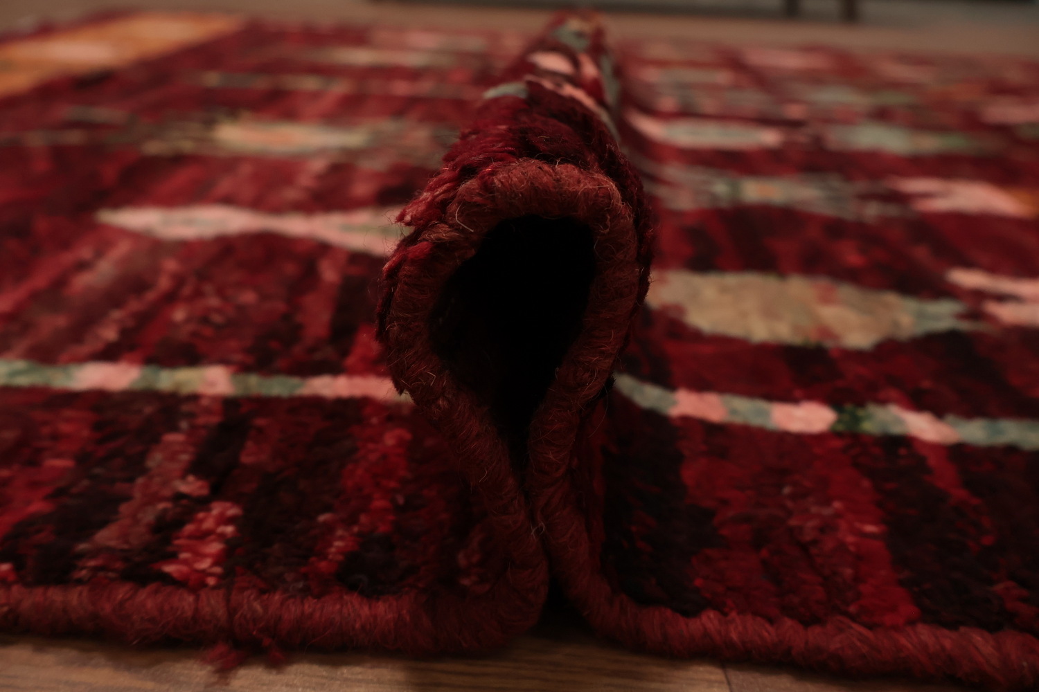 Rustic Tones Moroccan Area Rug 6x8 Details for Warmth and Style
