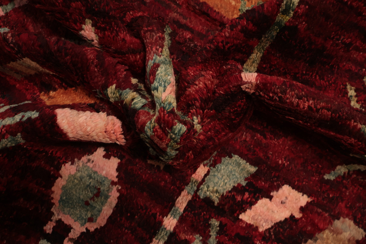 Rustic Tones Moroccan Area Rug 6x8 Details for Warmth and Style
