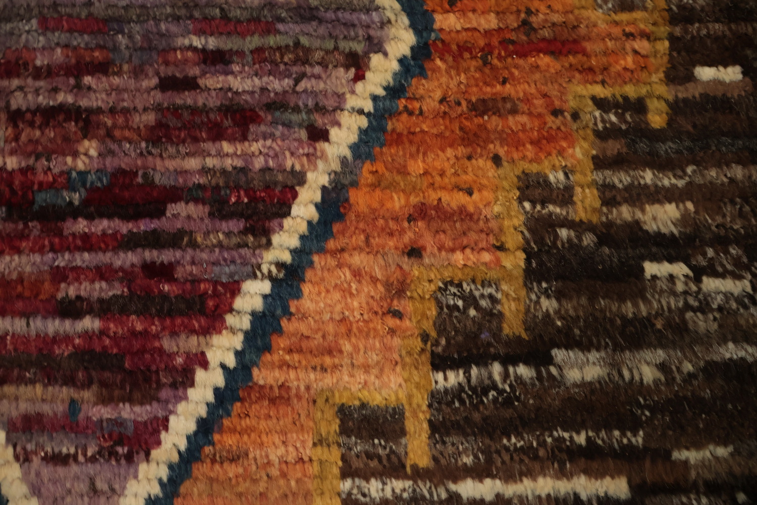 Bohemian Moroccan Area Rug 8x10 with Earthy Tones and Warm Designs