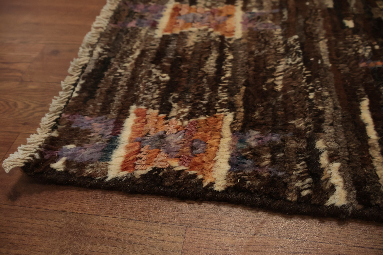 Bohemian Moroccan Area Rug 8x10 with Earthy Tones and Warm Designs