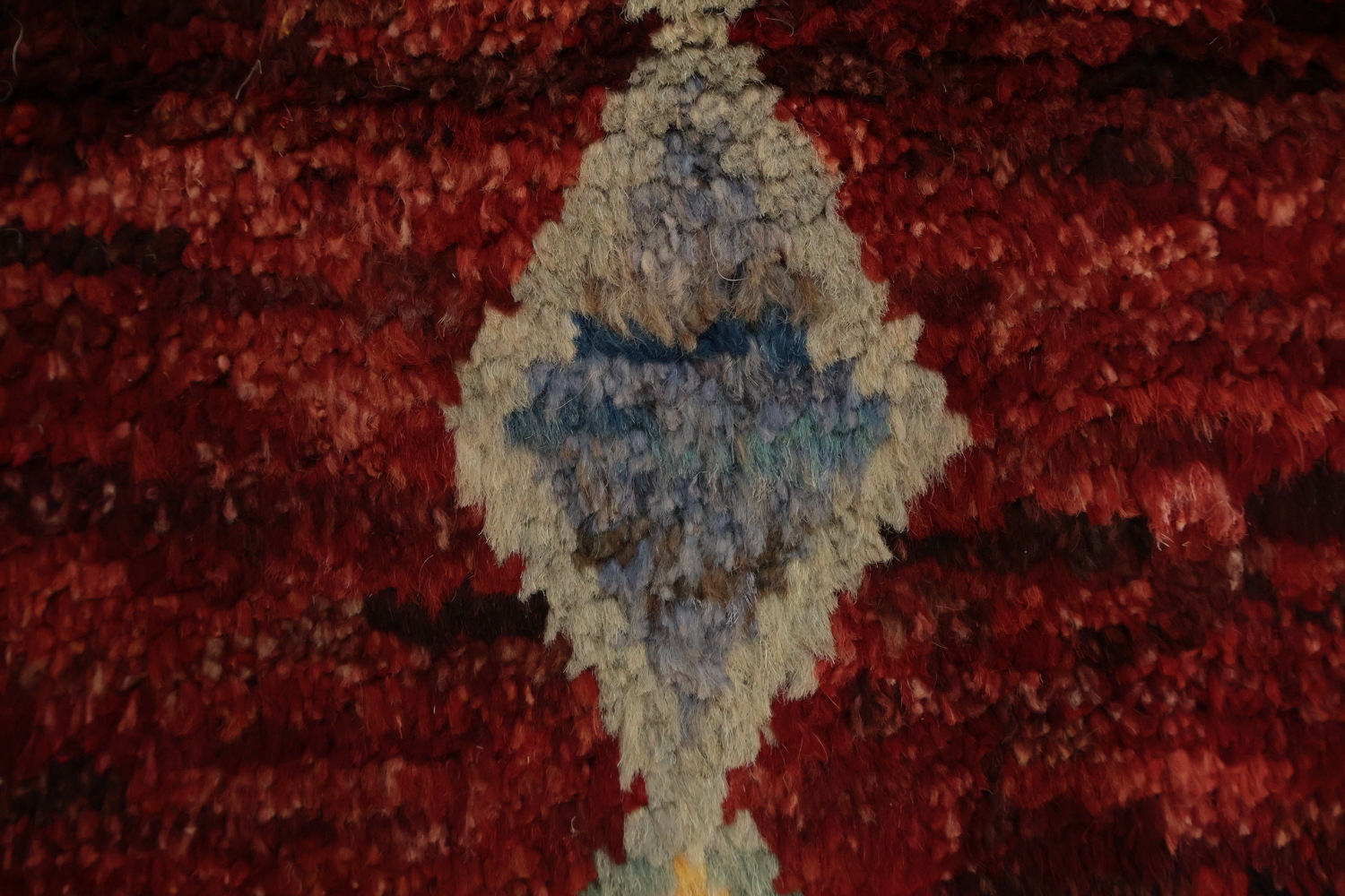 Vibrant Diamond Patterns Moroccan Handmade Area Rug 8x10