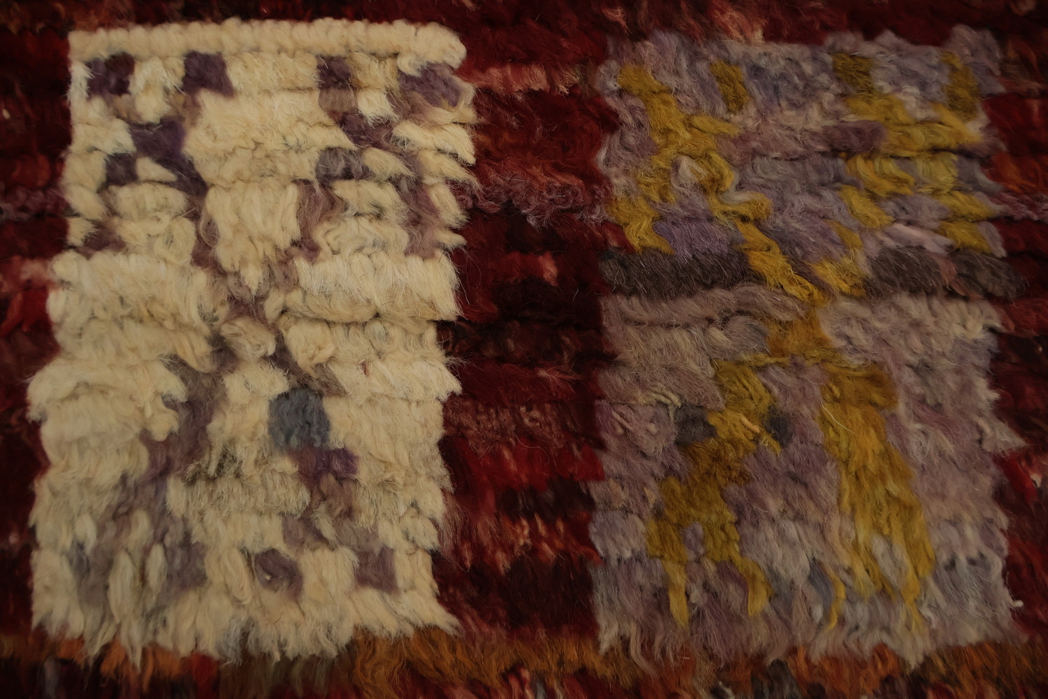 Moroccan Area Rug 7x10 in Deep Earthy Colors with Tribal Influences