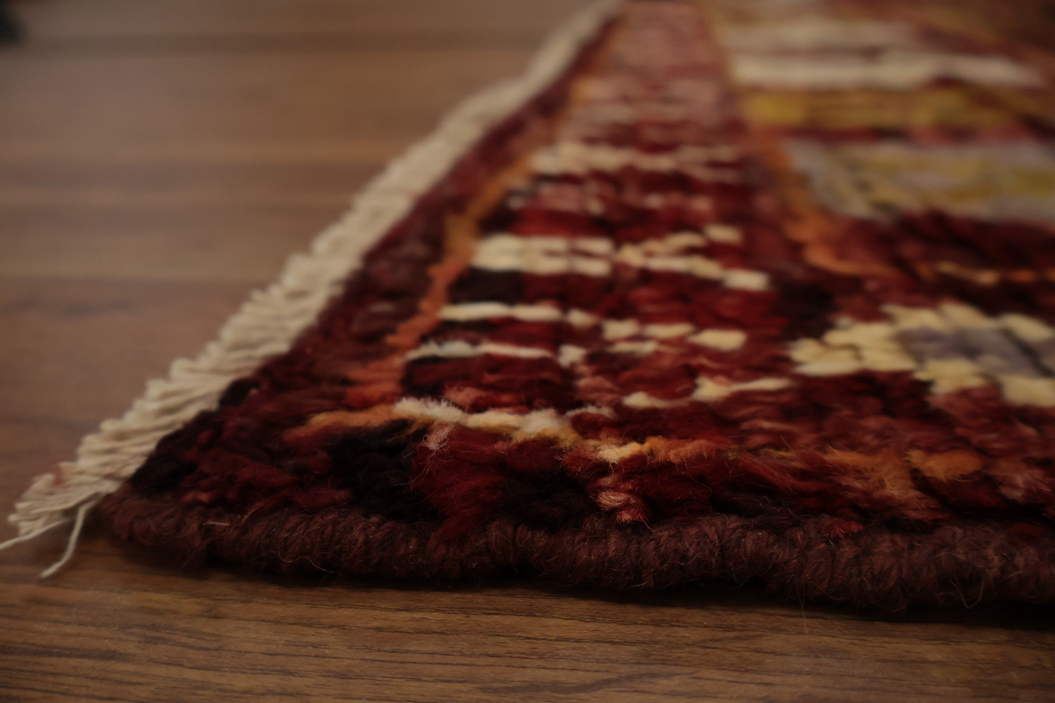 Moroccan Area Rug 7x10 in Deep Earthy Colors with Tribal Influences