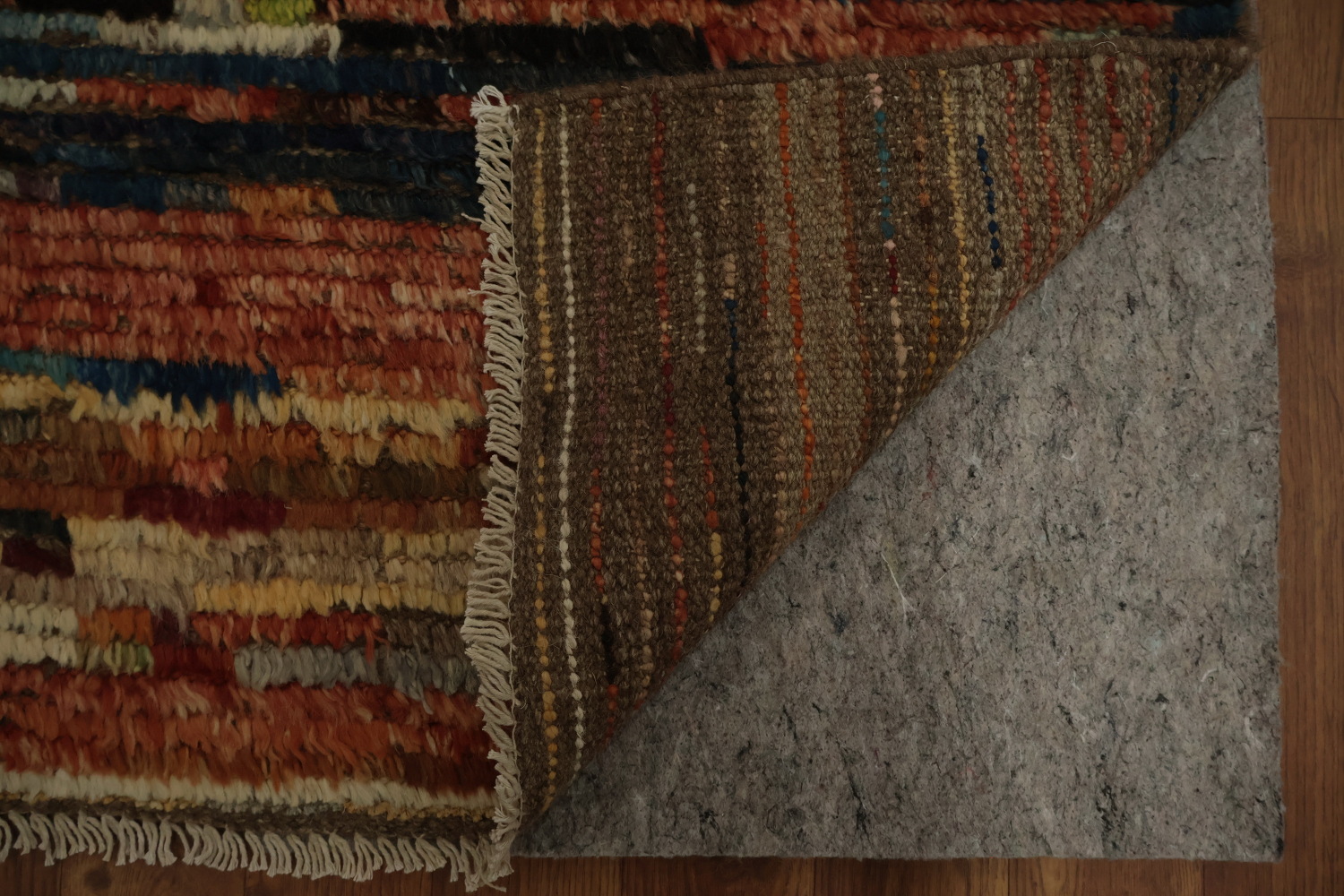 Dynamic Multicolored Moroccan Area Rug 6x10 for Living Spaces