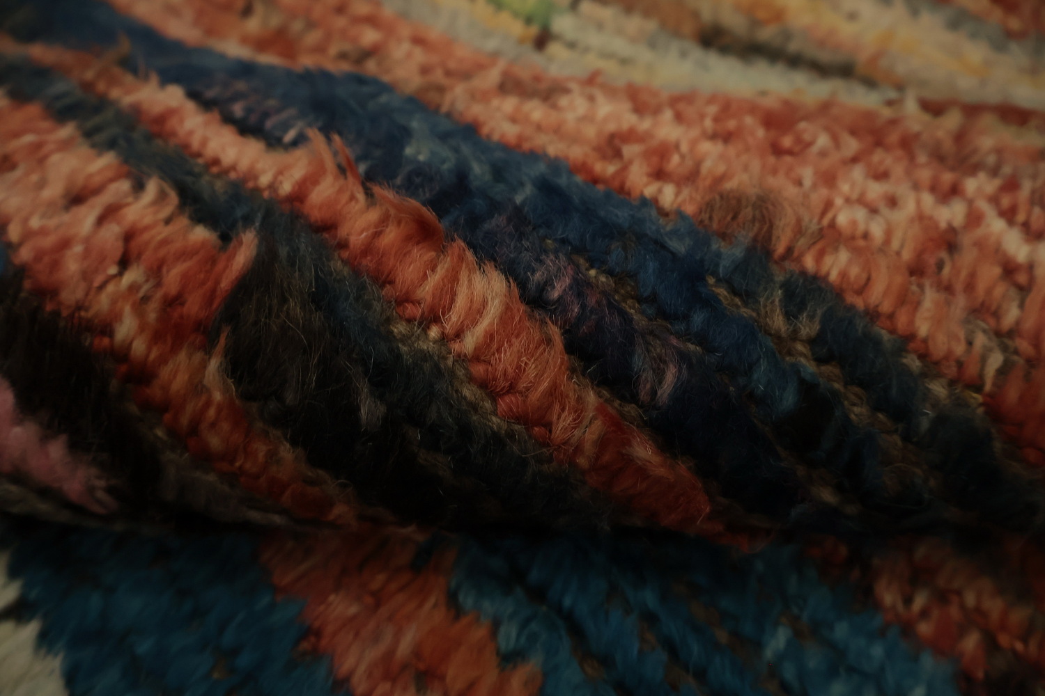 Dynamic Multicolored Moroccan Area Rug 6x10 for Living Spaces