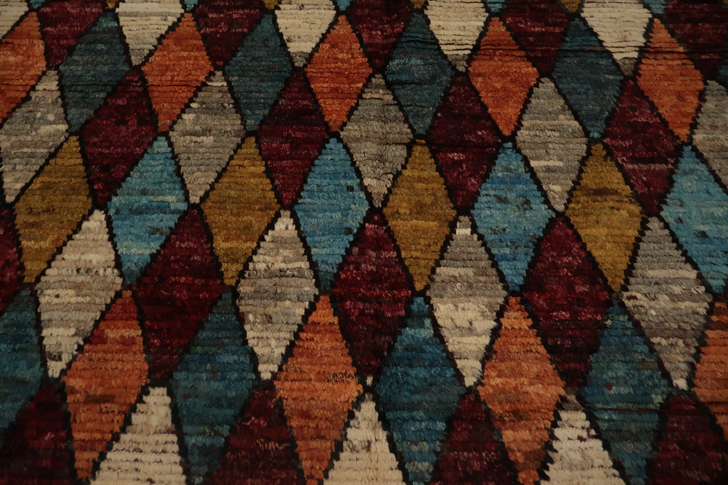Rhombus Moroccan Area Rug 7x9 for a Vibrant and Cozy Living Space