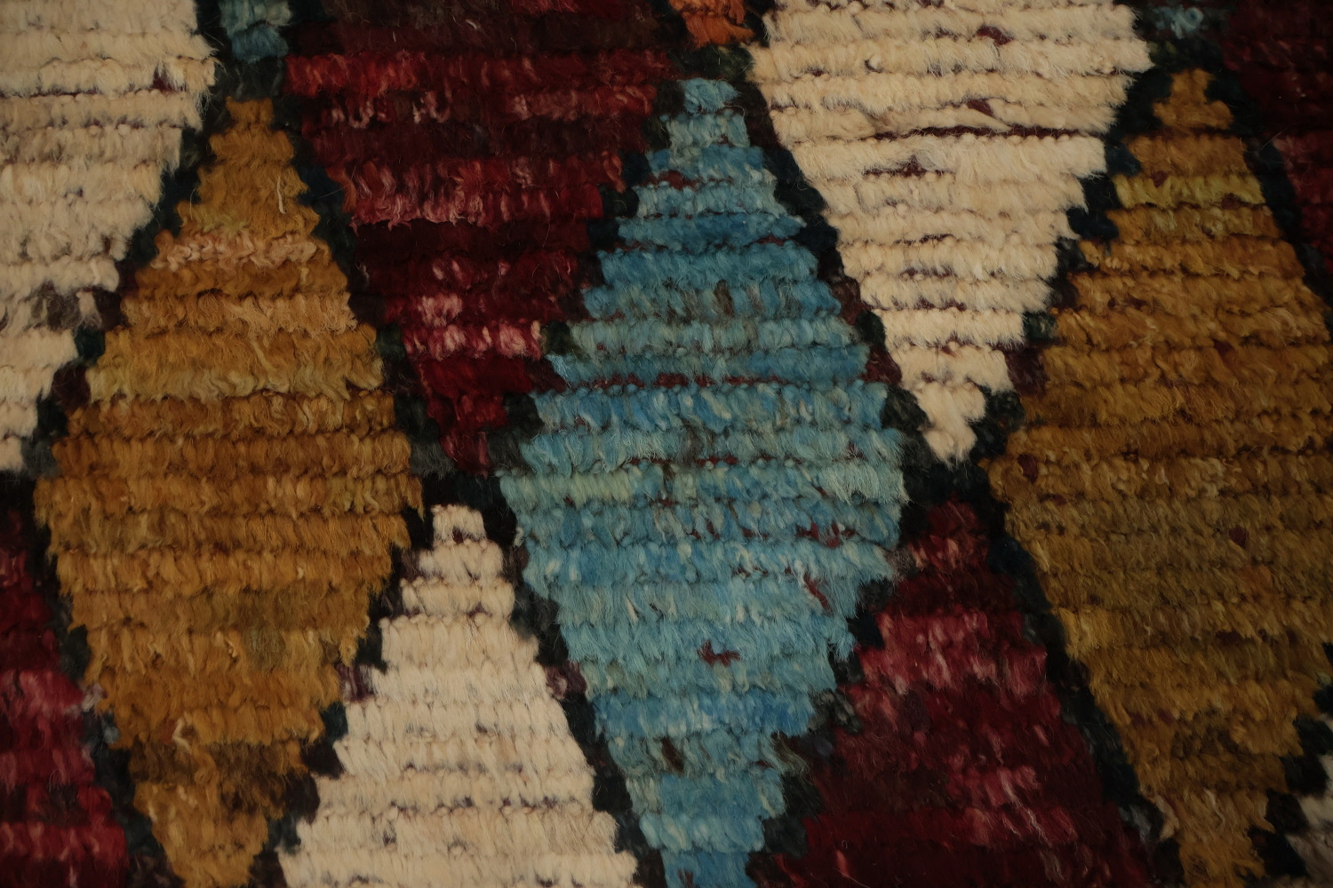 Rhombus Moroccan Area Rug 7x9 for a Vibrant and Cozy Living Space