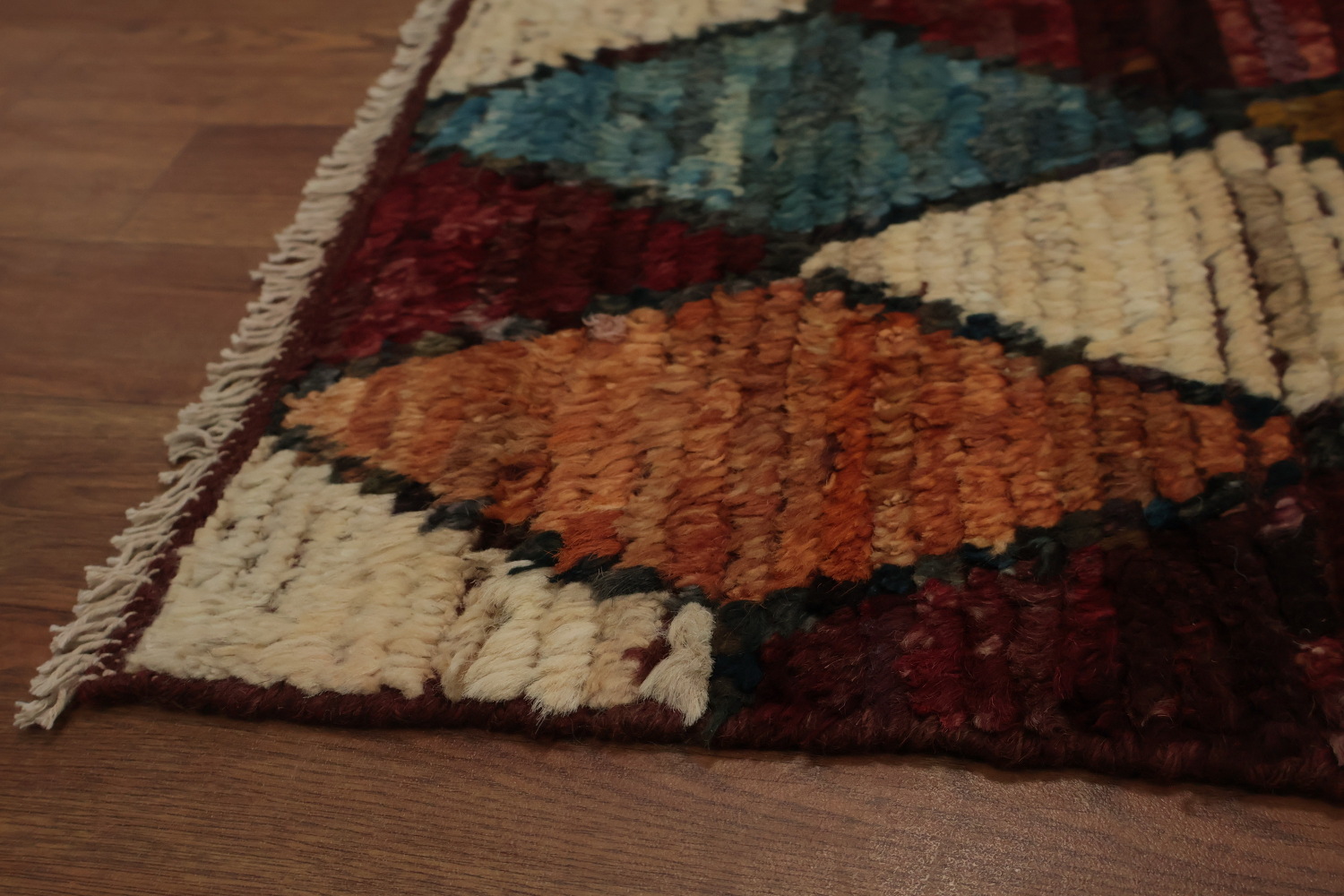 Rhombus Moroccan Area Rug 7x9 for a Vibrant and Cozy Living Space