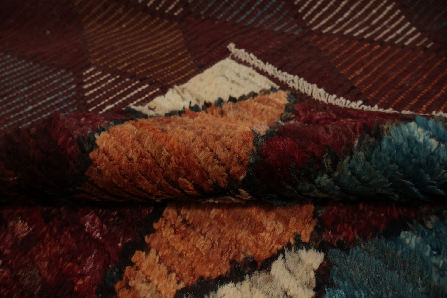 Rhombus Moroccan Area Rug 7x9 for a Vibrant and Cozy Living Space