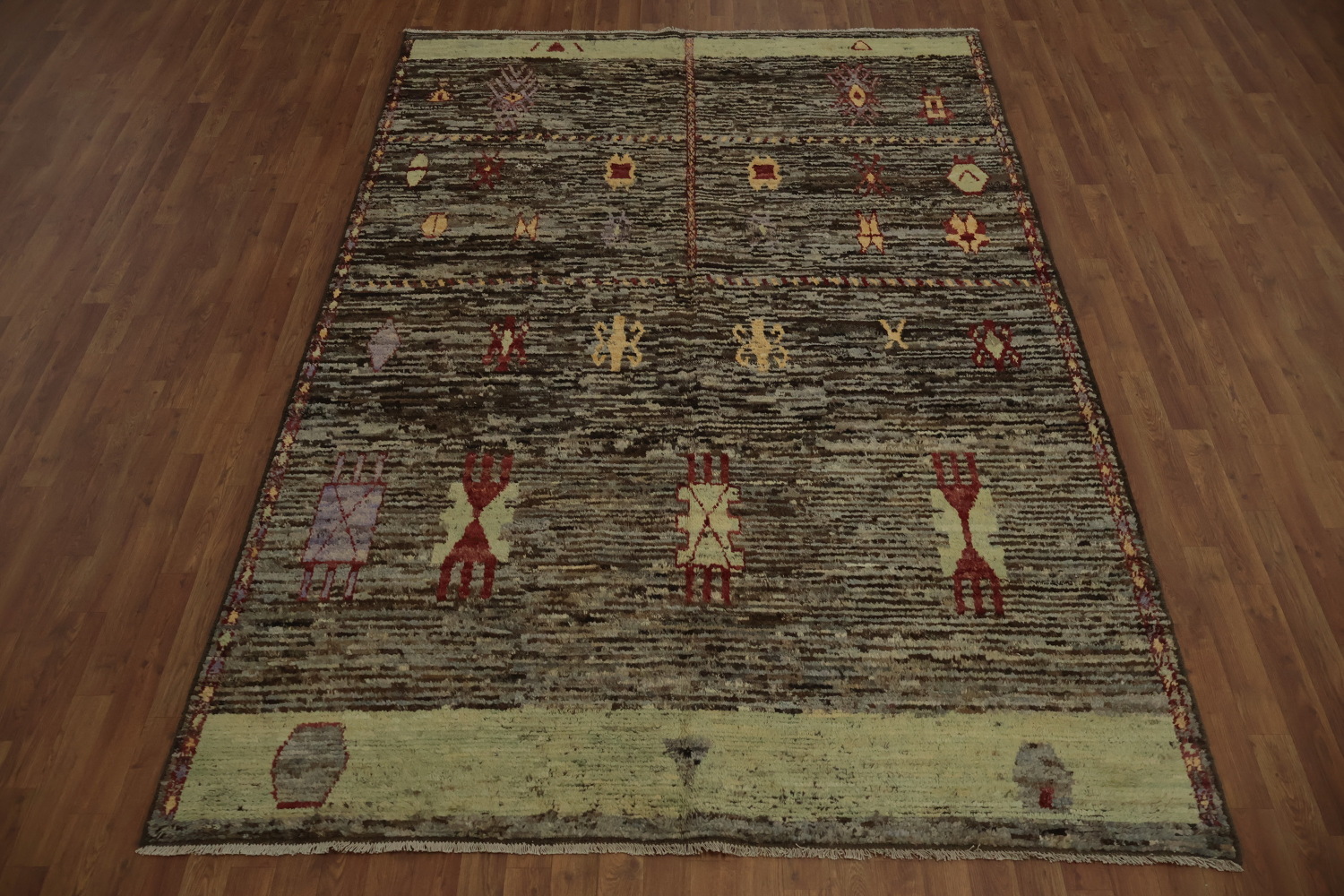 Vibrant Geometric Moroccan Area Rug 7x10 for Living Rooms