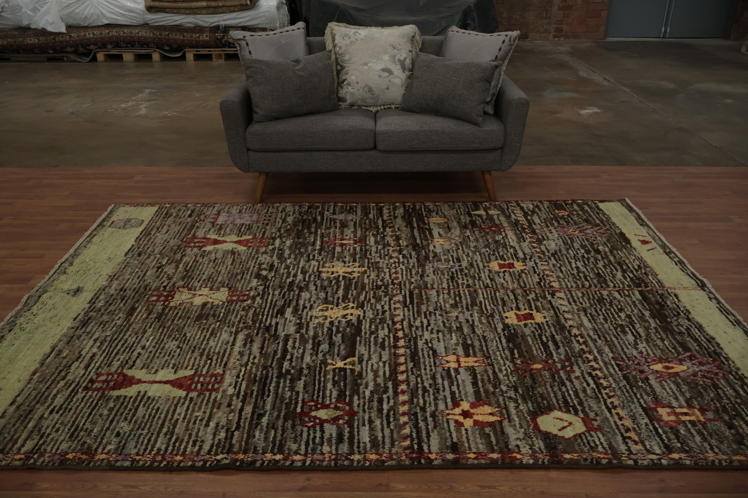 Vibrant Geometric Moroccan Area Rug 7x10 for Living Rooms